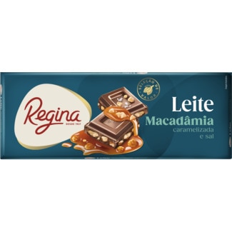 Regina Chocolate de Leite Macedônia e Caramelo Salgado tablete 200 g