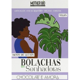 Mother Bio Bolachas Sonhadoras Chocolate e Amora embalagem 170 g