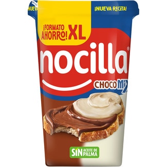 Chocomix crema de cacao, avellanas y leche sin gluten y sin aceite de palma tarrina 750 g formato ahorro! XL - Nocilla