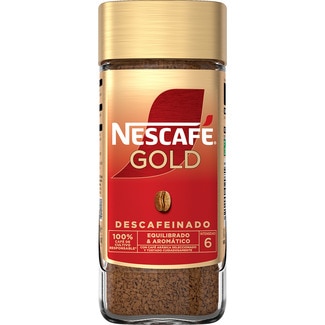 NESCAFE GOLD café soluble descafeinado intensidad 6 frasco 100 g