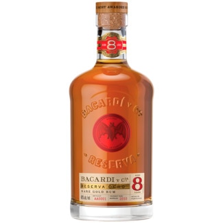 Bacardi Rum 8 Anos garrafa 70 cl