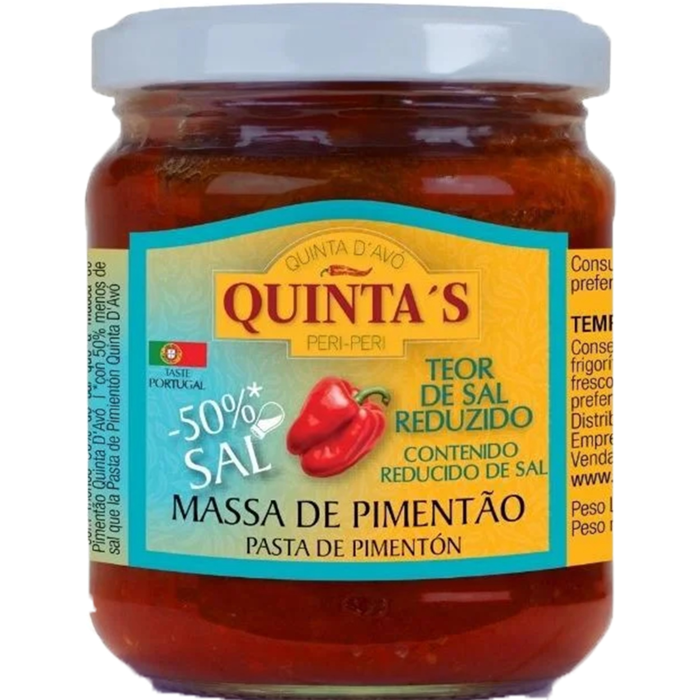 Massa Pimentão Teor de Sal Reduzido frasco | 200 g