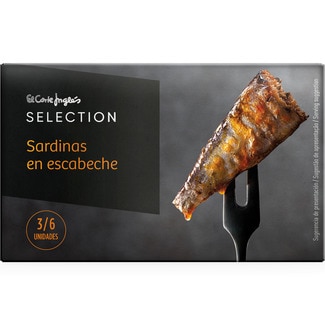 EL CORTE INGLES SELECTION marinierte Sardinen 3-6 Stück Dose 87 g netto Abtropfgewicht