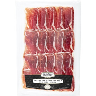 Paleta de cebo ibérica 50% raza ibérica en lonchas sin gluten sin lactosa envase 150 g - Sanchez Alcaraz