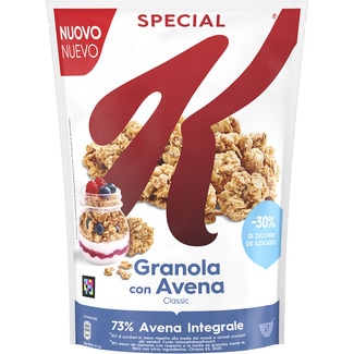 Granola de avena Classic -30% azúcar 73% avena integral paquete 320 g - Kellogg's Special K