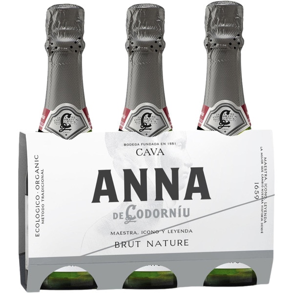 cava brut nature ecológico pack 3 benjamines 20 cl - Anna Codorniu