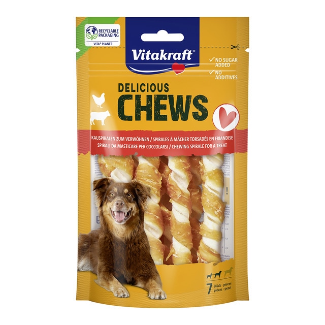 Vitakraft - Snack para perros adultos Vitakraft espirales masticables 70 g