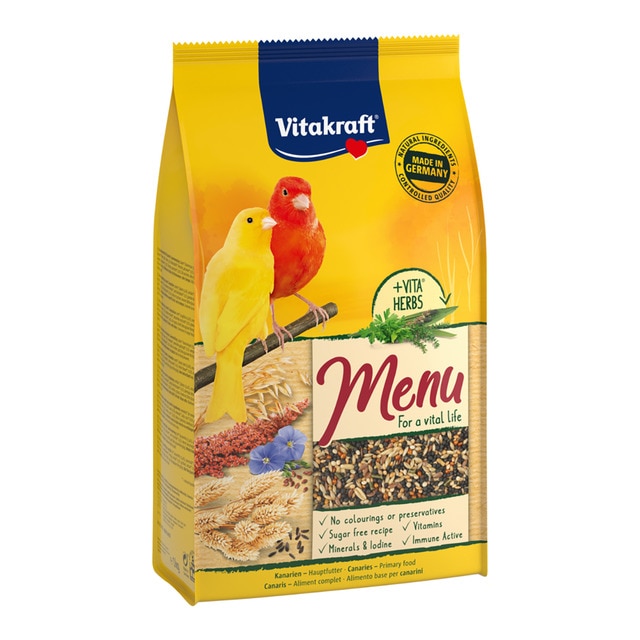 Vitakraft - Alimento para pájaros Vitakraft menú canarios 1 kg.