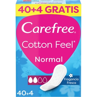CAREFREE Slipeinlagen Cotton Fresh Normal frischer Duft Box 40 Einheiten