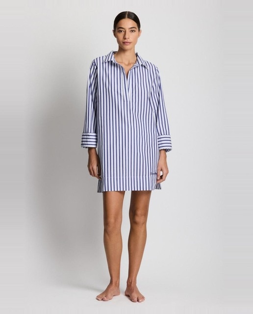 Lauren Ralph Lauren - Vestido de mujer corto 100% algodón.