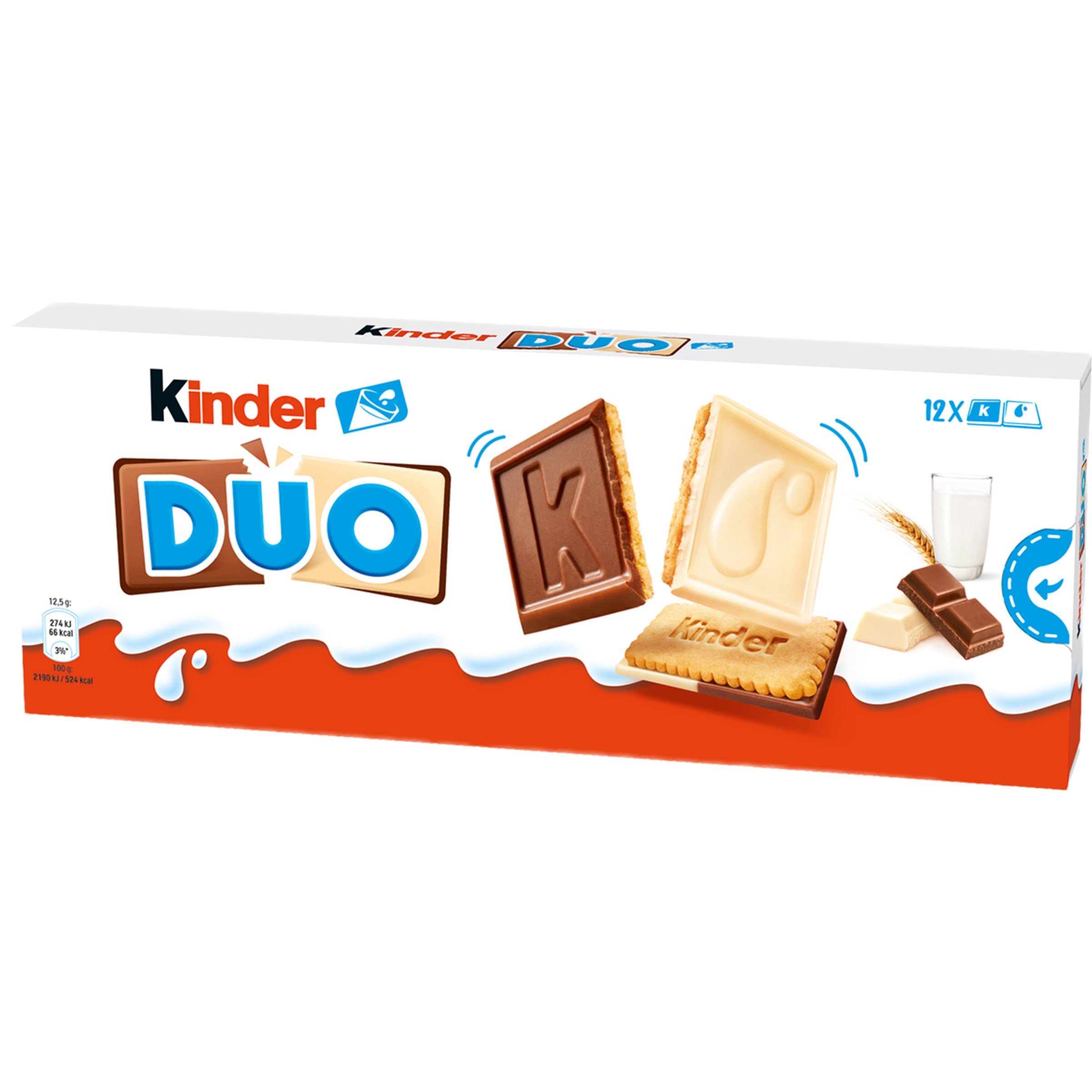 Duo galletas con tableta de chocolate con leche y chocolate blanco