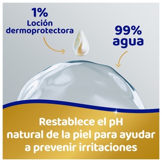 Toallitas húmedas infantiles Pure Aqua textura suave y loción ligera con 99% agua pack 6x48 envase 288 unidades - Dodot