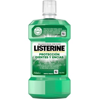 LISTERINE Mundwasser für Zähne und Zahnfleisch frischer Pfefferminzgeschmack Flacon 250 ml
