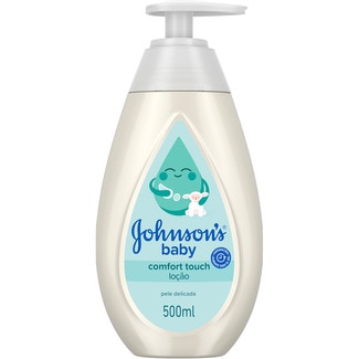 JOHNSON'S BABY Confort Touch loción corporal y facial para recién nacidos sin parabenos ni tintes dosificador 500 ml