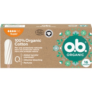 OB Organic Cotton Tampons Super Box 16 Einheiten