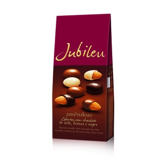 Jubileu Amêndoas Cobertas com Chocolate embalagem 180 g