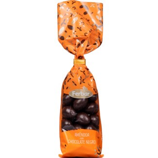 Ferbar Amêndoas Cobertas de Chocolate Negro embalagem 160 g