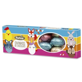 Ferbar Ovinhos de Chocolate embalagem 140 g