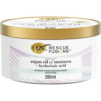 OGX Haarcreme Rescue Fusions mit Arganöl aus Marokko und Hyaluronsäure Schale 285 ml