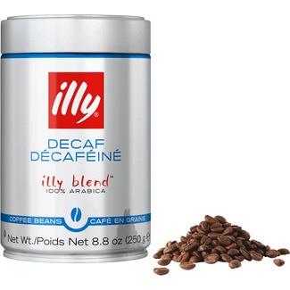 Café en grano descafeinado Illy blend 100% Arábica lata 250 g - Illy