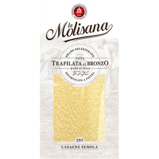 Lasaña semola Trafilata Al Bronzo paquete 500 g - La Molisana