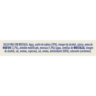 Mayo a la francesa con un toque de mostaza envase 424 g - Hellmann's