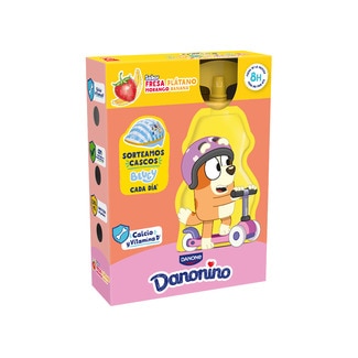 Danonino Iogurte Pouch Morango e Banana Pack 4 unidades embalagem 70 g