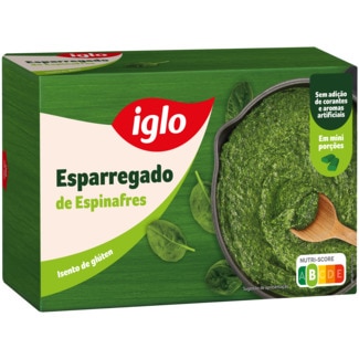 Iglo Esparregado de Espinafres sem Glúten embalagem 750 g