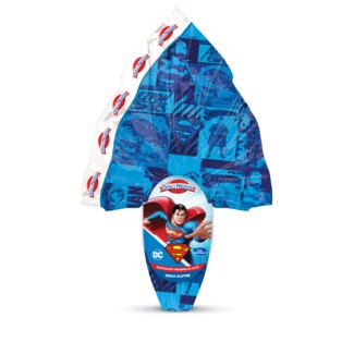 Dolci Preziosi Ovo de Chocolate de Leite Super Man embalagem 150 g