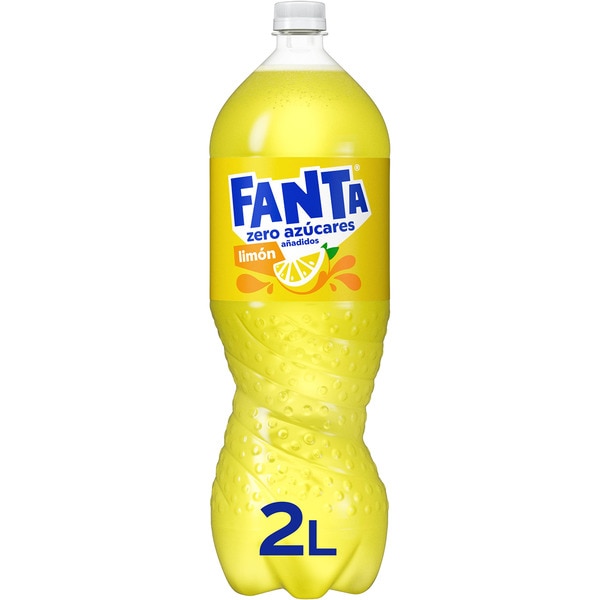 refresco de limón sin azúcares añadidos con gas botella 2 l - Fanta