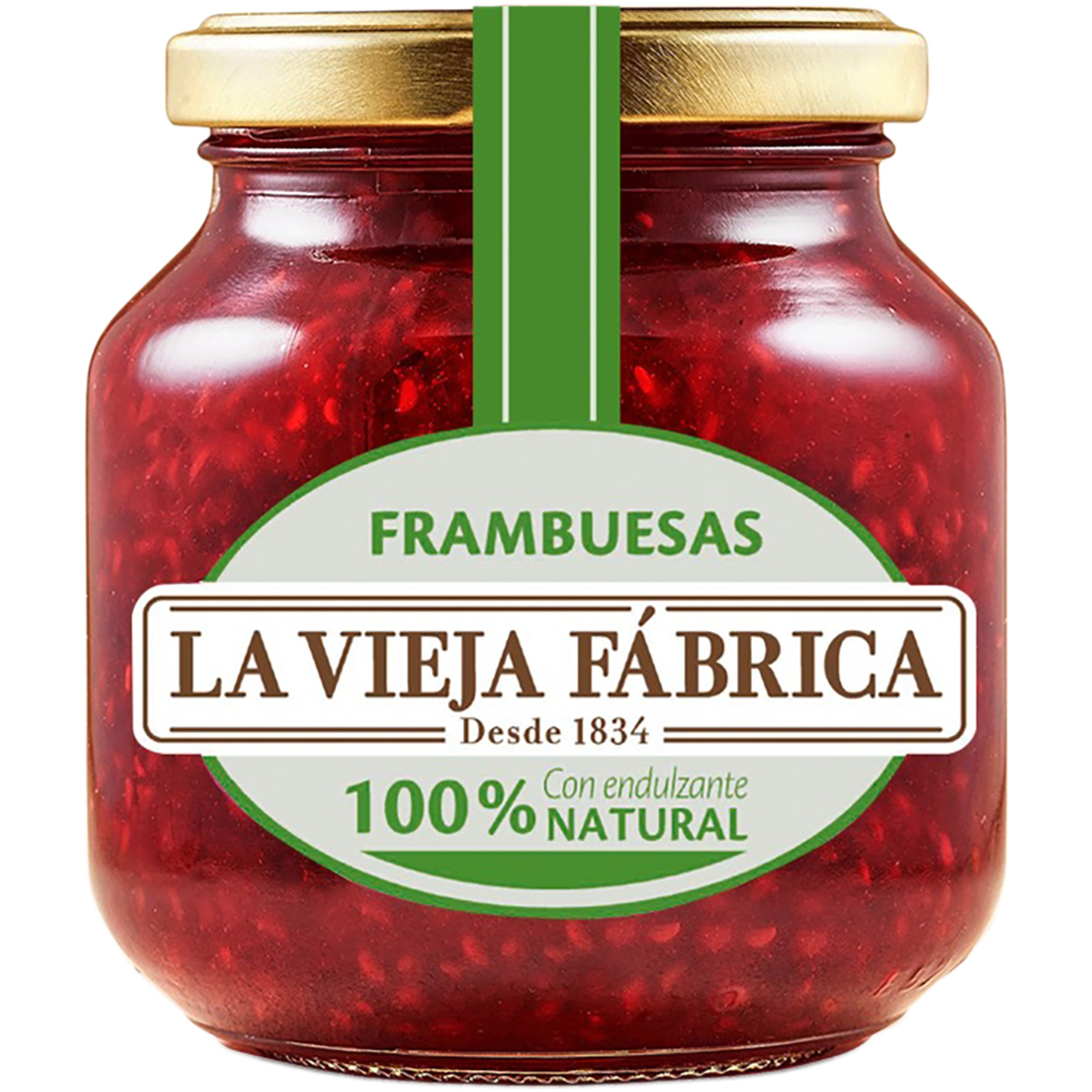 mermelada de frambuesas 100% natural con endulzante
