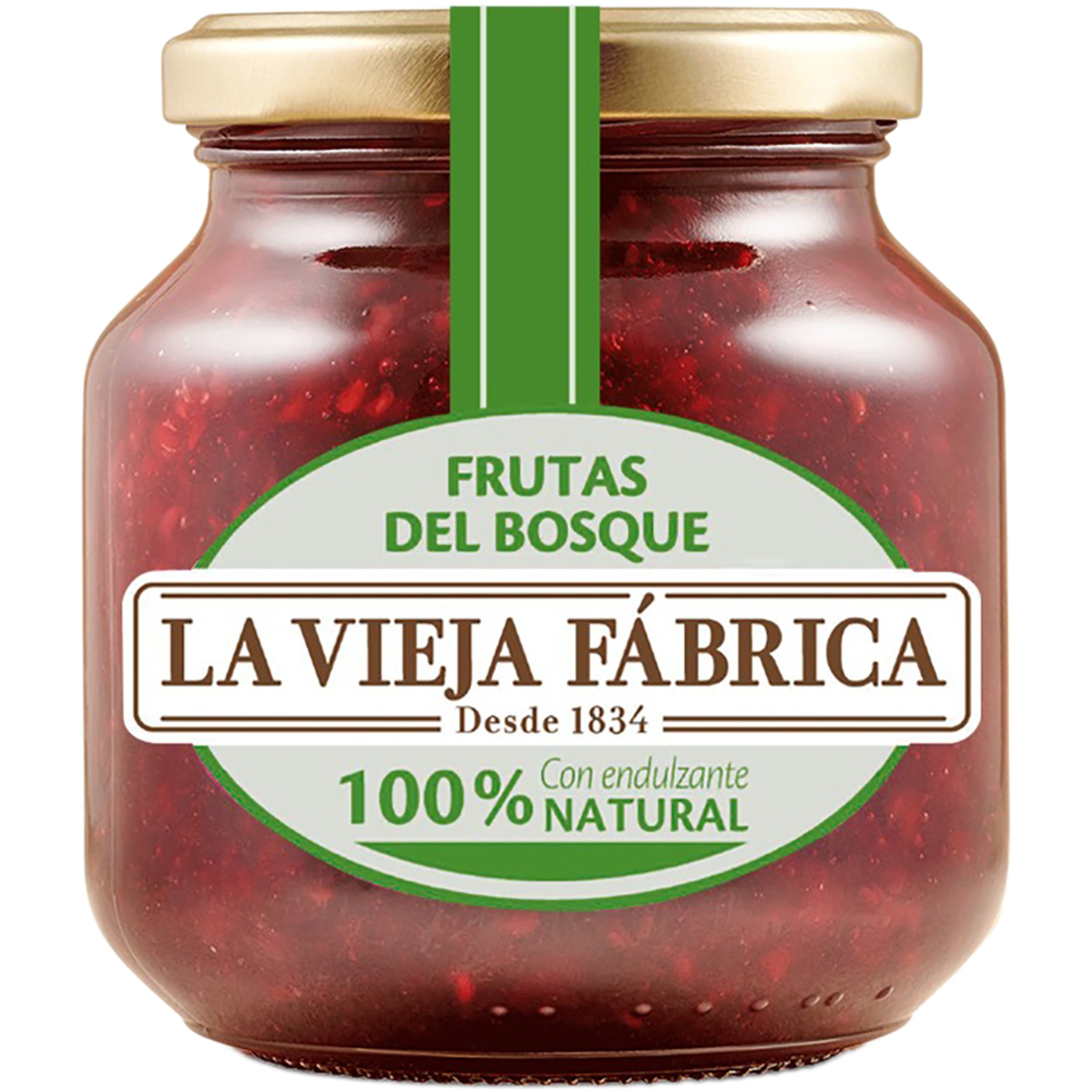 Cero mermelada de frutas del bosque 100% natural con endulzante