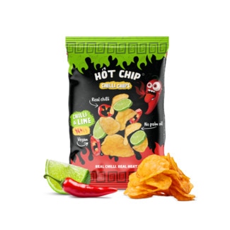 Hot Chip Hot Potato Chip Chilli-Limão embalagem 80 g