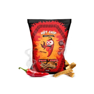 Hot Chip Strips Smoked Scrop embalagem 80 g