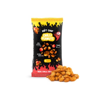 Hot Chip Coated Peanuts Chilli embalagem 70 g