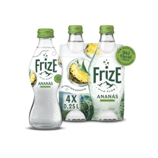 Frize Água com Gás sabor Ananás Pack 4 embalagem 25 cl