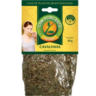 Cem Porcento Chá Cavalinha embalagem 50 g