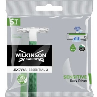 Wilkinson Extra 2 Essential Sensitive Lâmina Descartável embalagem 5 unidades