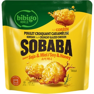 Sobaba pollo crujiente caramelizado estilo coreano envase 220 g - Bibigo