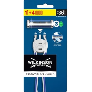 Wilkinson Laminas Depilatorias Essential 3 embalagem 4 unidades