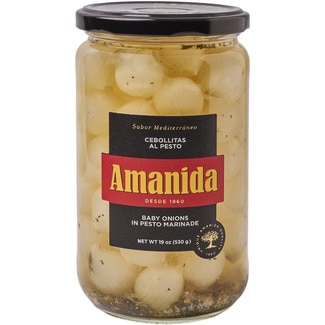 Cebollitas al pesto tarro 315 g neto escurrido - Amanida