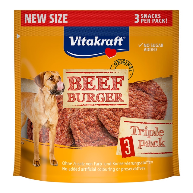 Vitakraft - Snack para perros Beef Burger Vitakraft 27 g
