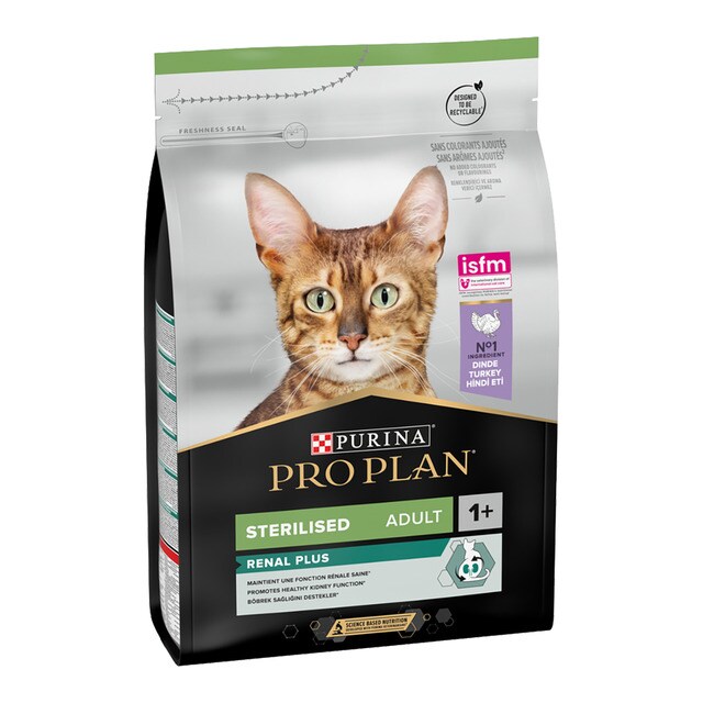 Purina Pro Plan - Pienso para gatos esterilizados Purina Pro Plan Renal Plus pavo