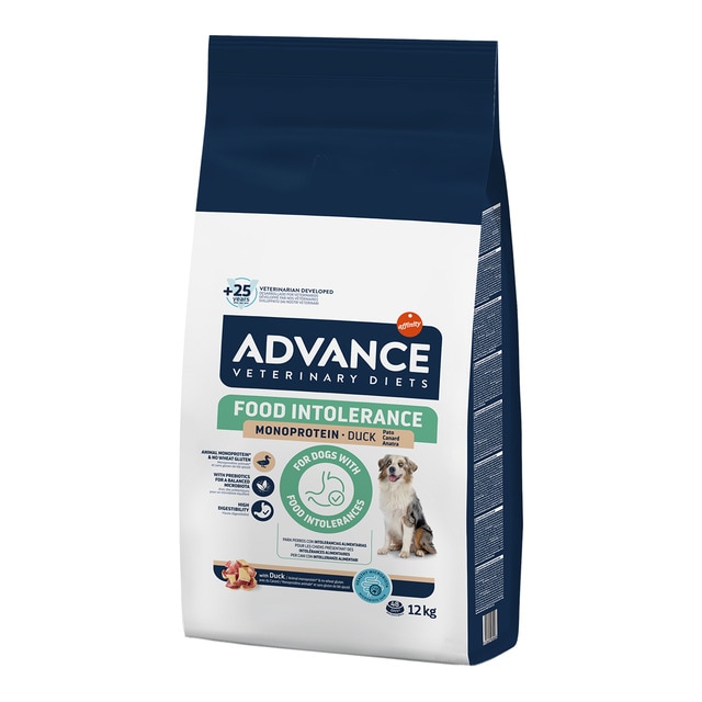 Advance Veterinary Diets - Pienso para perros adultos Advance Intolerance Dietas Veterinarias pato