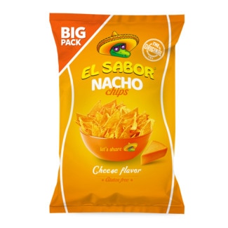 El Sabor Nachos de Queijo Chips embalagem 180 g