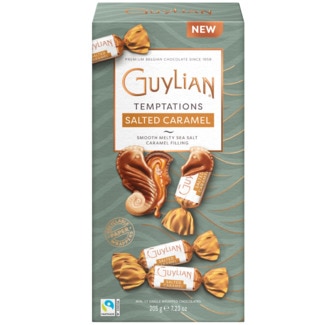 Guylian Frutos do Mar Temperations Caramelo Salgado embalagem 205 g