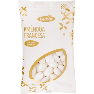 Ferbar Amêndoas Francesas Superior Brancas embalagem 250 g