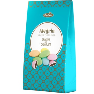 Ferbar Drageias com Recheio de Chocolate embalagem 225 g
