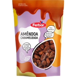Ferbar Amêndoas Caramelizadas embalagem 100 g