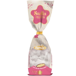 Ferbar Estrela de Chocolate Branco embalagem 160 g